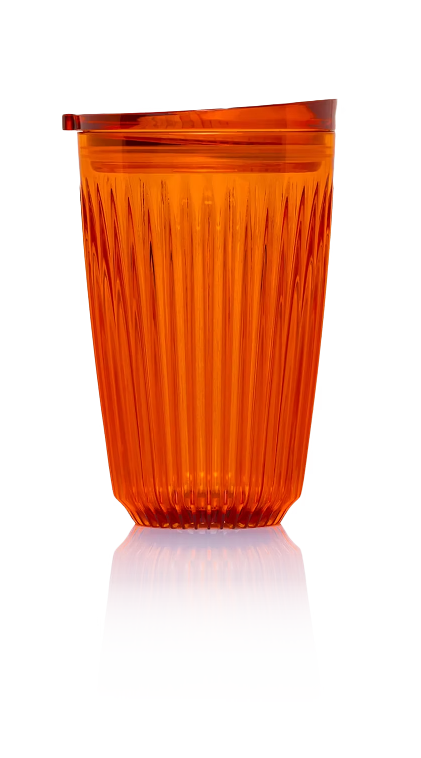 Amber HuskeeRenew reusable cup